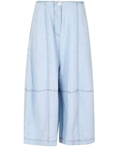 Gilda Midani Linen Pants - Blue