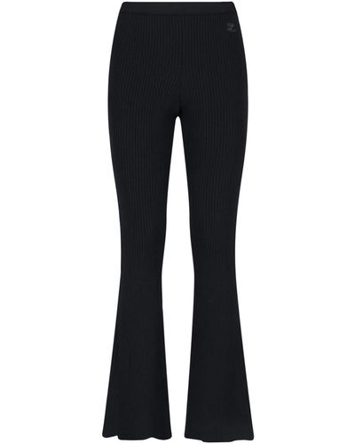 Courreges Flared Trousers - Black