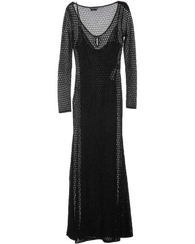 Tom Ford Openwork Lurex Maxi Dress - Black