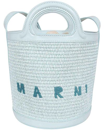 Marni Tropicalia Mini Bucket - Blue
