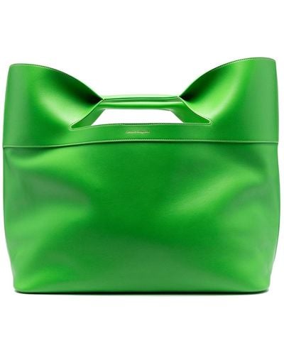 Alexander McQueen The Bow Large Tote Bag - Green