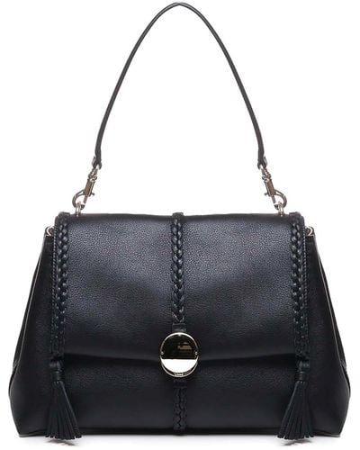 Chloé Penelope Medium And Soft Shoulder Bag - Black