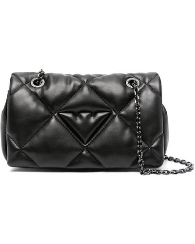 Emporio Armani Quilted Shoulder Bag - Black