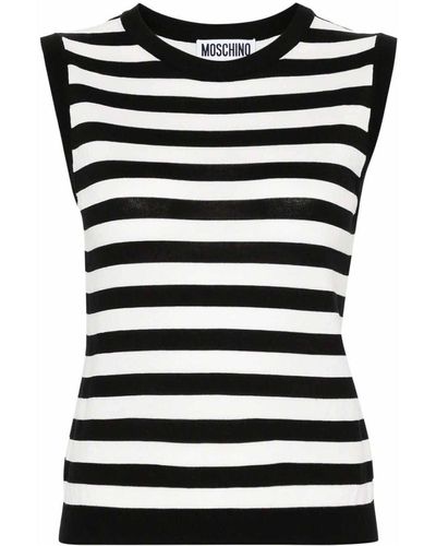 Moschino Striped T-shirt - Black