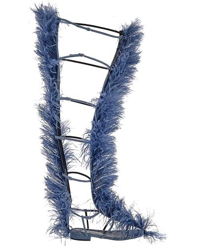 Area Feather Sandals - Blue