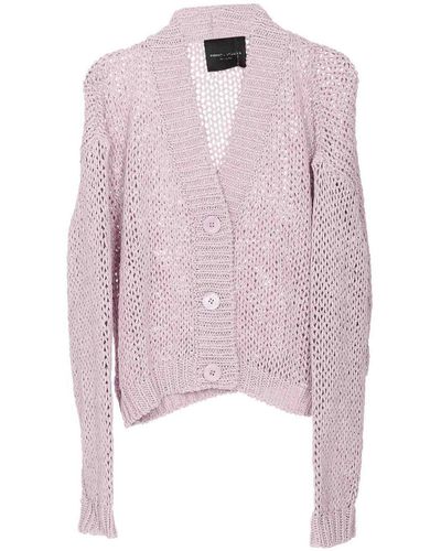 Roberto Collina Pink Cardigan Frontal Buttons V-neck Long