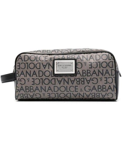 Dolce & Gabbana Logo-print Logo Bag - Gray