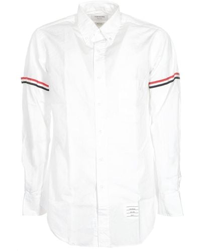 Thom Browne Classic Button Down Shirt In - White
