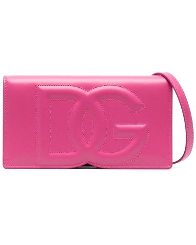 Dolce & Gabbana Phone Bag Dg Logo - Pink