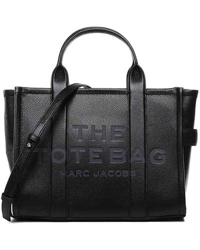 Marc Jacobs Medium Leather Tote Bag - Black