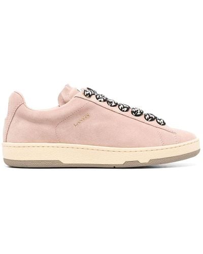 Lanvin Lite Curb Low Top Sneakers - Pink
