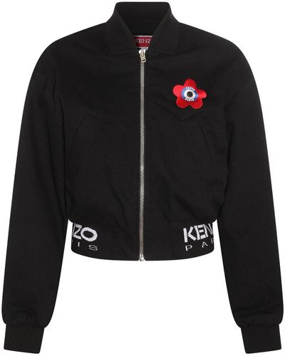 KENZO Multicolor Cotton Blend Casual Jacket - Black