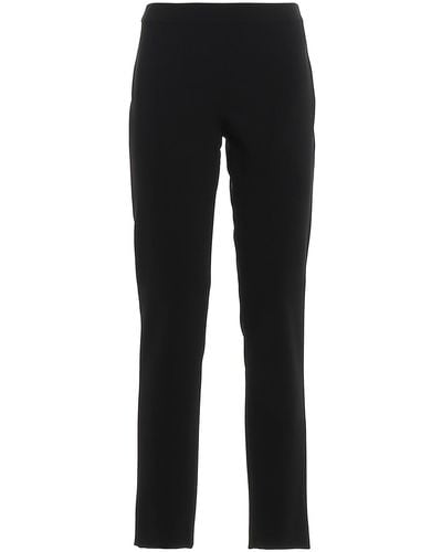 Moschino Soft Cady High Waisted Trousers - Black