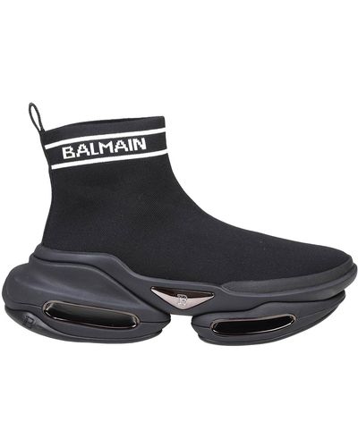 Balmain B-bold Trainers - Black