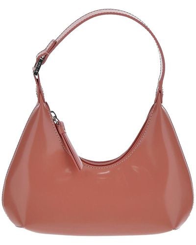 BY FAR Salmon Bag In Leather With Zip - Pink