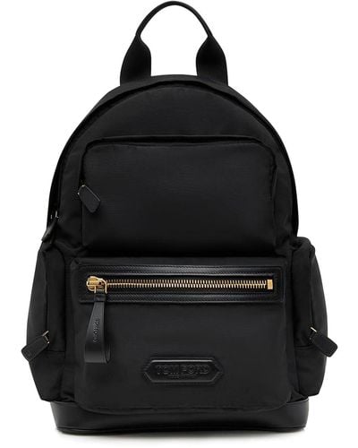 Tom Ford Backpack With External And Laptop Pockets - Black