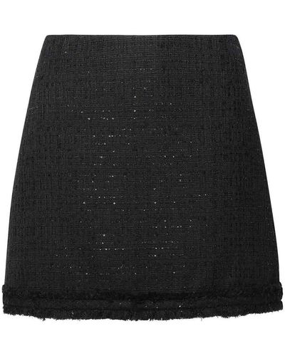 Versace Cotton Blend Miniskirt - Black