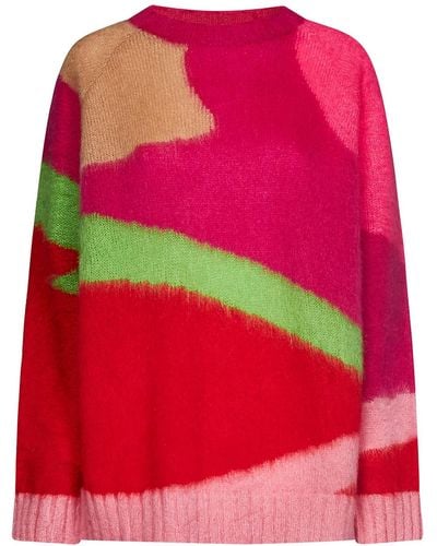 MSGM Color Block Pullover - Pink