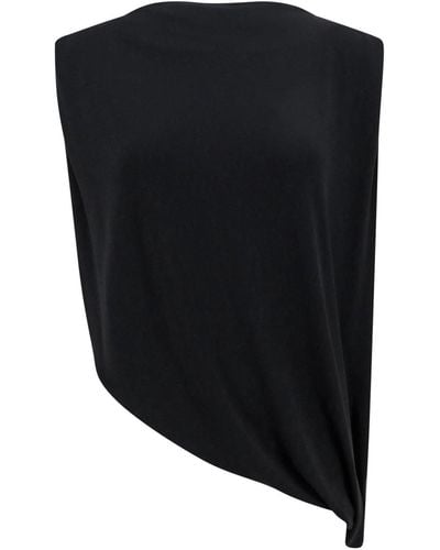 Erika Cavallini Semi Couture Acetate Blend Top - Black