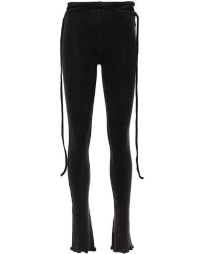 OTTOLINGER Ribbed Cotton Trousers - Black