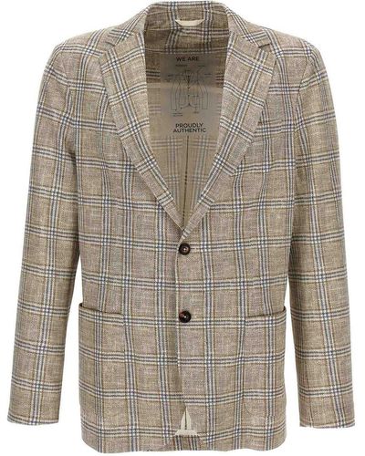 Circolo 1901 Check Blazer Jacket - Grey
