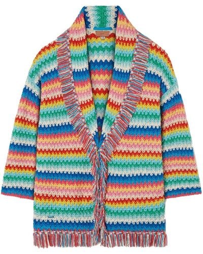 Alanui Over The Rainbow Cashmere Cardigan - Multicolor