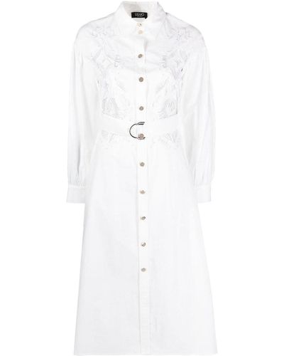 Liu Jo Lace Detail Dress - White