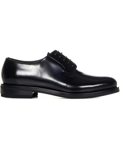 Givenchy Brushed Bull Leather Derby Shoes - Black