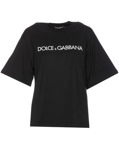 Dolce & Gabbana Logo Lettering T-shirt - Black