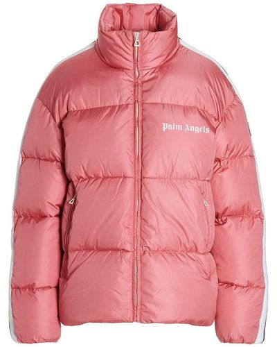 Palm Angels Contrasting Bands Down Jacket - Pink