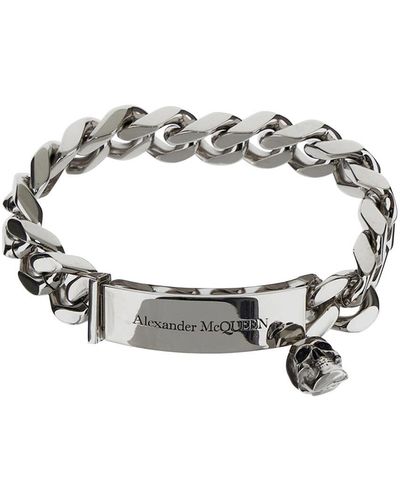 Alexander McQueen Identity Chain Bracelet - Metallic