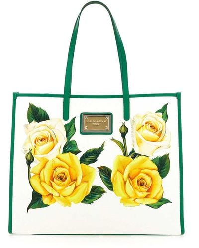 Dolce & Gabbana Large Shopping Bag - Yellow