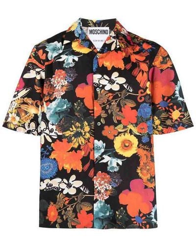 Moschino Floral Collar Shirt - Red