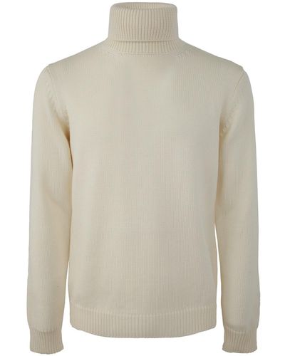 Nuur Long Sleeve Turtle Neck Sweater - White