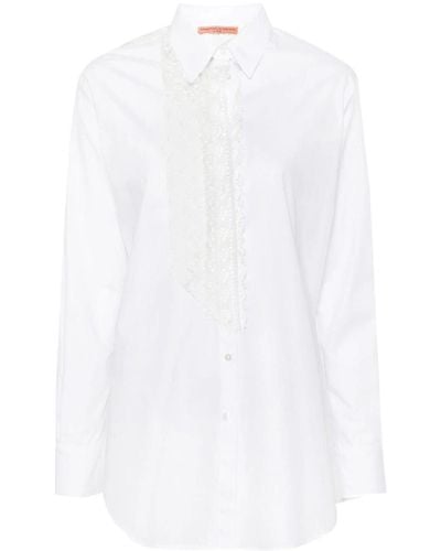 Ermanno Scervino Cotton Shirt - White