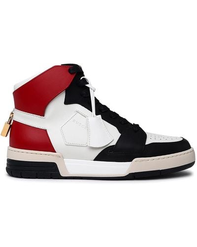 Buscemi Black And Leather Airneakers - Red
