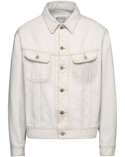 Maison Margiela Cotton Denim Jacket - White