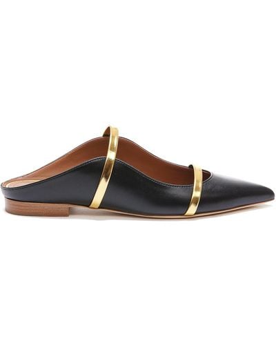 Malone Souliers Leather Mules - Brown