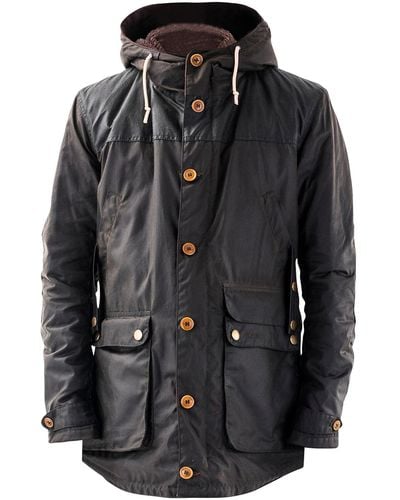 Barbour Game Waxed Padded Parka - Black