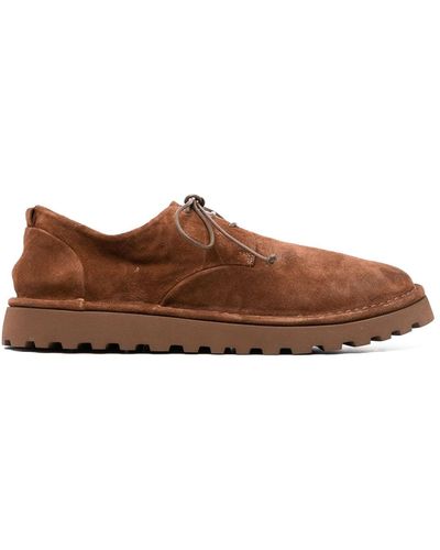 Marsèll gathered leather derby shoes - Brown