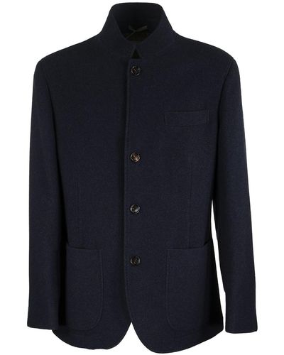 Brunello Cucinelli Cashmere Coat - Blue