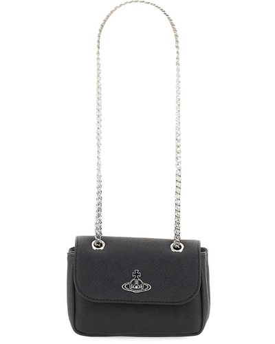 Vivienne Westwood Victoria Small Bag With Chain - White