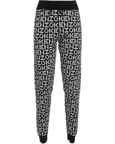 Kenzo Fleeced Joggers with TIGER CREST Logo Patch women - Glamood Outlet