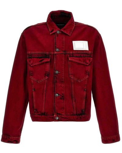 A_COLD_WALL* 'Strand Trucker' Jacket - Red