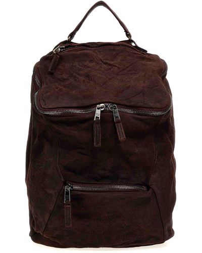 Giorgio Brato Leather Backpack - Red