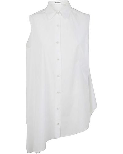 Ann Demeulemeester Iona Asymmetrical Oversized Shirt - White