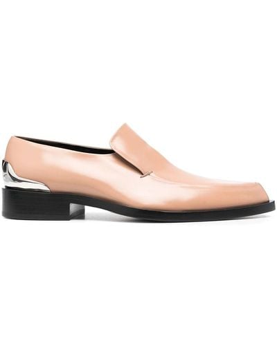 Jil Sander Pointed-toe Leather Loafers - Pink