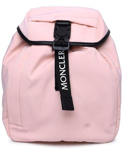 Moncler Trick Pink Nylon Backpack