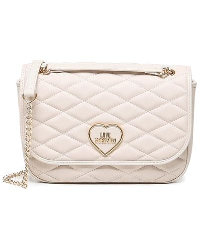 Love Moschino Quilted Shoulder Bag - Natural