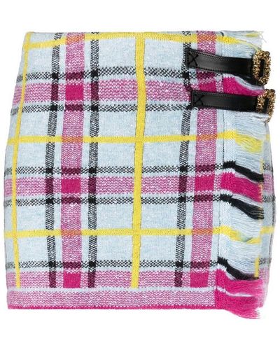 Cormio Tartan Wool Skirt - Pink
